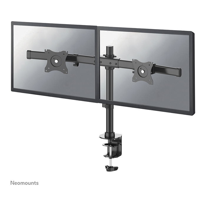 Neomounts FPMA-DCB100DBLACK Brazo de Monitor Dual para 2 Pantallas de 10-27 pulgadas, Negro