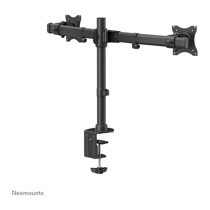 Neomounts FPMA-DCB100DBLACK Brazo de Monitor Dual para 2 Pantallas de 10-27 pulgadas, Negro