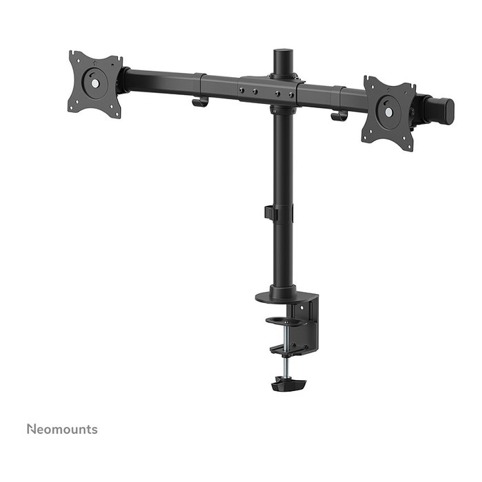 Neomounts FPMA-DCB100DBLACK Brazo de Monitor Dual para 2 Pantallas de 10-27 pulgadas, Negro