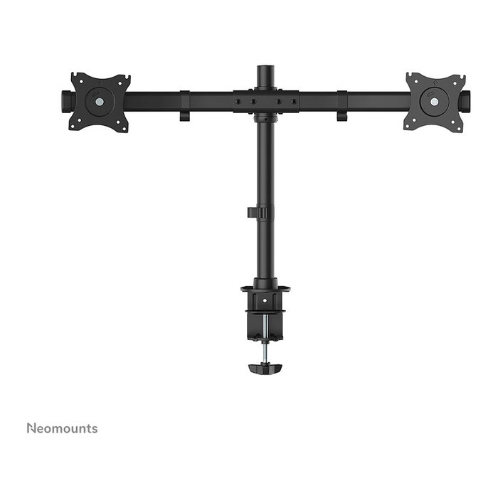 Neomounts FPMA-DCB100DBLACK Brazo de Monitor Dual para 2 Pantallas de 10-27 pulgadas, Negro