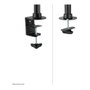 Neomounts FPMA-DCB100DBLACK Brazo de Monitor Dual para 2 Pantallas de 10-27 pulgadas, Negro