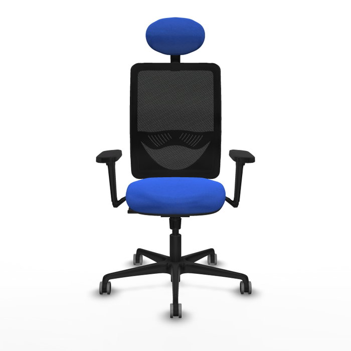 PIQUERAS Y CRESPO Silla de oficina Zulema con mecanismo Sincro, Azul y Negro PIQUERAS Y CRESPO Silla de oficina Zulema con mecanismo Sincro, Azul y Negro