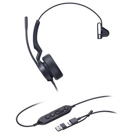 Yealink UH44 Auricular Mono para Microsoft Teams USB-C y USB-A