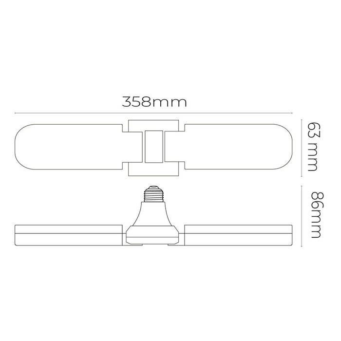 Edm Bombilla LED E27 15W 1521lm 6.500K Luz Fría