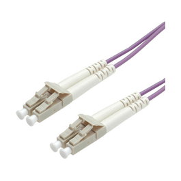 VALUE 21998752 Cable Fibra Óptica OM4 LC/LC Violeta 2m - 50/125 µm Full Duplex