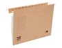Liderpapel Carpeta Colgante Folio Prolongado Kraft Cartulina Varilla Metálica Visores Tira Cartulina Lomo V 240x2x450 mm