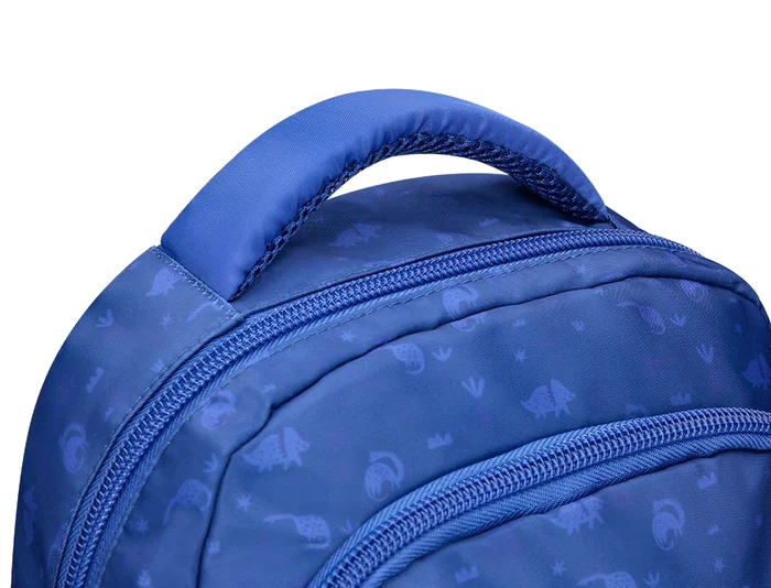 Liderpapel Mochila escolar infantil multibolsillo azul dino 350x110x270 mm
