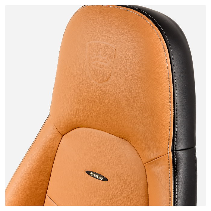 Noblechairs ICON Echtleder Gaming Stuhl cognac/schwarz