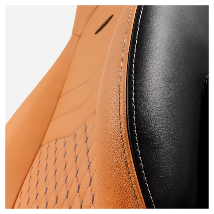 Noblechairs ICON Echtleder Gaming Stuhl cognac/schwarz