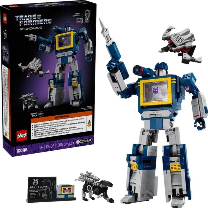 LEGO Icons Transformers: Soundwave 10358