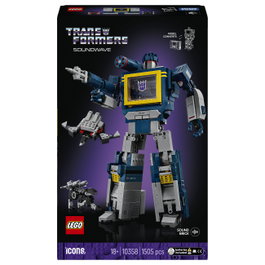 LEGO Icons Transformers Soundwave Set de Construcción 1505 Piezas Edad 18+