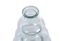 DKD Home Decor Jarrón de Vidrio Reciclado Ecológico Transparente