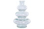 DKD Home Decor Jarrón de Vidrio Reciclado Ecológico Transparente