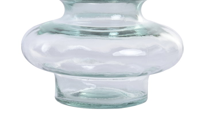 DKD Home Decor Jarrón de Vidrio Reciclado Ecológico Transparente