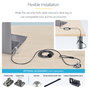 StarTech Candado de Seguridad con Cable para Portátil 25-Pack - Compatible con Kensington/Nano/Noble Wedge - Cerradura Combinación - Cable 2 m - Negro/Plata