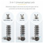 StarTech Candado de Seguridad con Cable para Portátil 25-Pack - Compatible con Kensington/Nano/Noble Wedge - Cerradura Combinación - Cable 2 m - Negro/Plata