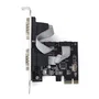Gembird SPC-22 Tarjeta PCI Express con 2 Puertos Serie RS-232 y Adaptador de Perfil Bajo