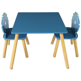 Home Deco Kids Mesa con 2 Sillas Infantil Dinos