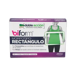 DIETISA Morfotipo Rectangulo 28 Cápsulas - Complemento Alimenticio para Grasas y Volumen Abdominal