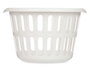 Kipit Cesto Redondo 40 cm Diámetro Calado Blanco Plástico Polipropileno 27 L 40x40x25 cm (Set de 18)