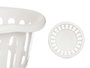 Kipit Cesto Redondo 40 cm Diámetro Calado Blanco Plástico Polipropileno 27 L 40x40x25 cm (Set de 18)