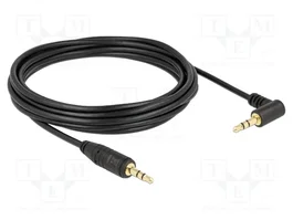 DeLOCK Cable de audio 3,5 mm macho a macho de 5 m negro