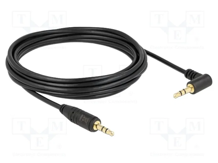 DeLOCK Cable de audio 3,5 mm macho a macho de 5 m negro DeLOCK Cable de audio 3,5 mm macho a macho de 5 m negro