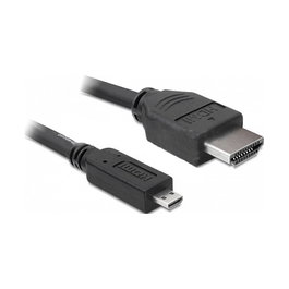 DeLOCK Cable HDMI Standard Macho a Micro HDMI Macho 3 Metros Negro - HDMI tipo A a HDMI tipo D