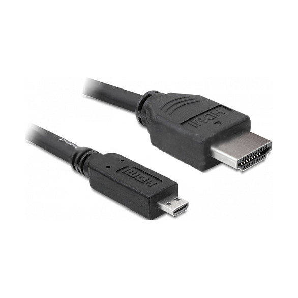 DeLOCK Cable HDMI Standard Macho a Micro HDMI Macho 3 Metros Negro - HDMI tipo A a HDMI tipo D DeLOCK Cable HDMI Standard Macho a Micro HDMI Macho 3 Metros Negro - HDMI tipo A a HDMI tipo D