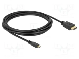 DeLOCK Cable HDMI High Speed con Ethernet de 3m (Tipo A a Micro)