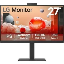 LG Monitor 27BA850-B 27" IPS Full HD Webcam Multimedia Regulable en Altura Negro