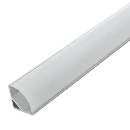 BX3 Light Perfil de Aluminio para Tira LED Difusor Opal para Esquinas BX3-A1616 - 2 Metros