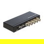 DeLOCK 93251 Conversor de Video 4x HDMI a 1 BNC, 4 Entradas BNC, 1 Salida HDMI, Metal Negro, 82 x 162 x 25 mm