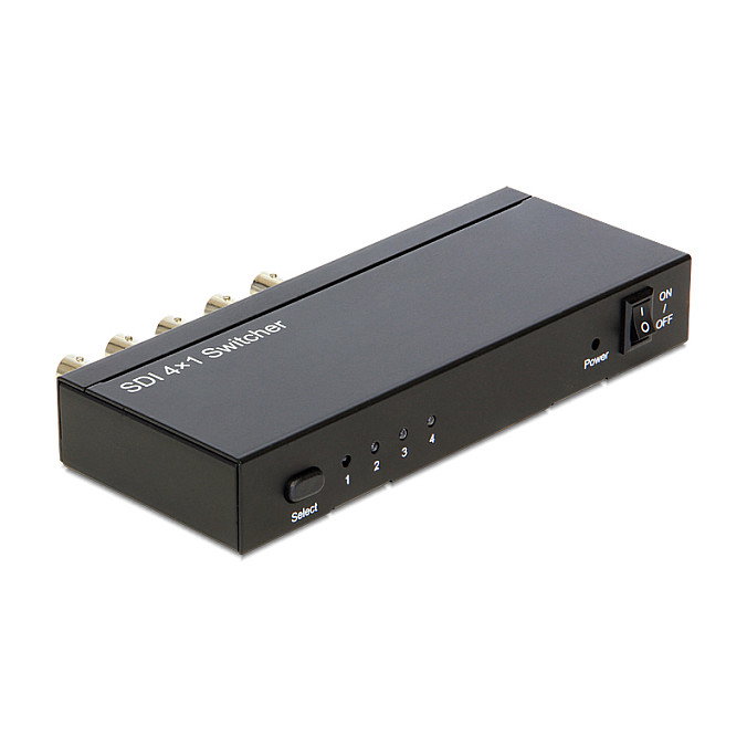 DeLOCK 93251 Conmutador de vídeo 3G-SDI 4 en > 1 out