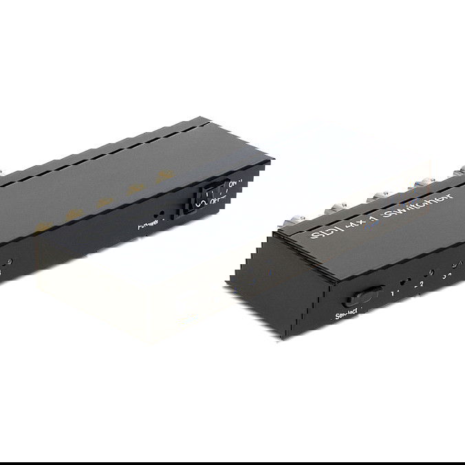 DeLOCK 93251 Conversor de Video 4x HDMI a 1 BNC, 4 Entradas BNC, 1 Salida HDMI, Metal Negro, 82 x 162 x 25 mm DeLOCK 93251 Conversor de Video 4x HDMI a 1 BNC, 4 Entradas BNC, 1 Salida HDMI, Metal Negro, 82 x 162 x 25 mm