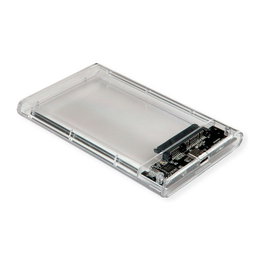 VALUE Carcasa para disco duro/SSD 2.5 pulgadas SATA a USB 3.2 Gen 1 Tipo C Transparente