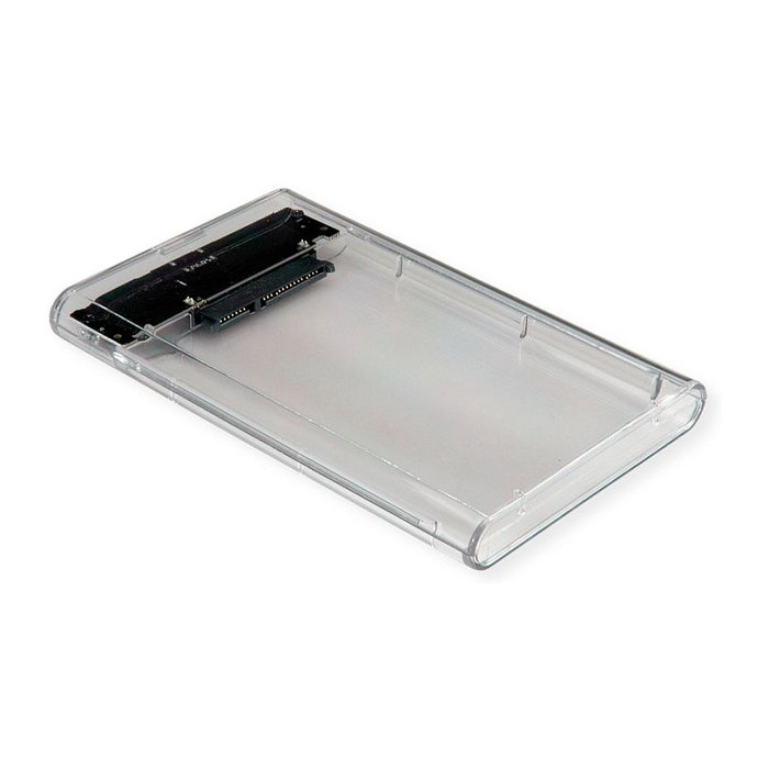 VALUE Carcasa para disco duro/SSD 2.5 pulgadas SATA a USB 3.2 Gen 1 Tipo C Transparente