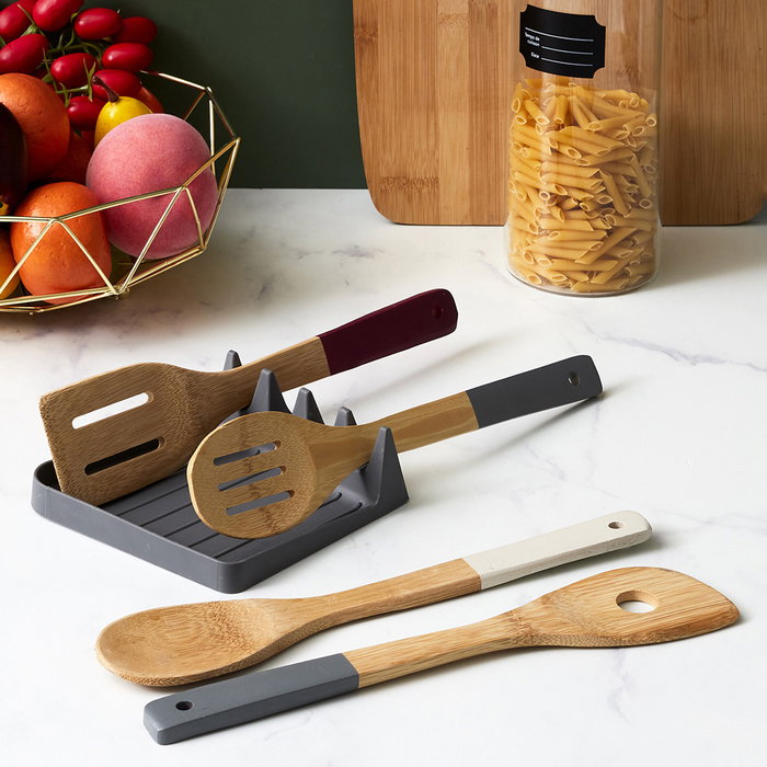 Cook Concept Utensilios de Madera para Cocina Cuchara y Espátulas Surtidas