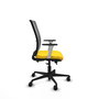 PIQUERAS Y CRESPO Silla de oficina Haches Amarillo y Gris