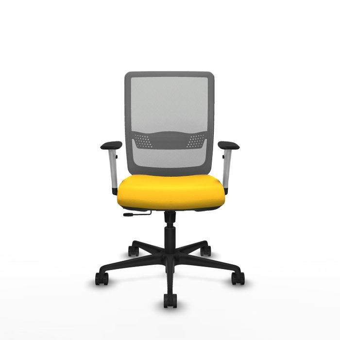 PIQUERAS Y CRESPO Silla de oficina Haches Amarillo y Gris PIQUERAS Y CRESPO Silla de oficina Haches Amarillo y Gris