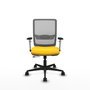 PIQUERAS Y CRESPO Silla de oficina Haches Amarillo y Gris