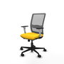 PIQUERAS Y CRESPO Silla de oficina Haches Amarillo y Gris
