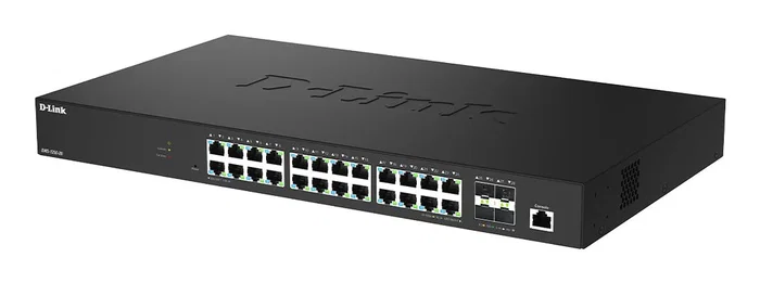 D-Link DMS-1250-28/E Switch Gestionado L2 Negro 24 Puertos 2.5G Ethernet (100/1000/2500) + 4 Ranuras SFP+, Rack, QoS, VLAN, ACL D-Link DMS-1250-28/E Switch Gestionado L2 Negro 24 Puertos 2.5G Ethernet (100/1000/2500) + 4 Ranuras SFP+, Rack, QoS, VLAN, ACL