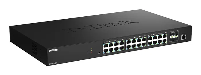D-Link DMS-1250-28/E Switch Gestionado L2 Negro 24 Puertos 2.5G Ethernet (100/1000/2500) + 4 Ranuras SFP+, Rack, QoS, VLAN, ACL D-Link DMS-1250-28/E Switch Gestionado L2 Negro 24 Puertos 2.5G Ethernet (100/1000/2500) + 4 Ranuras SFP+, Rack, QoS, VLAN, ACL