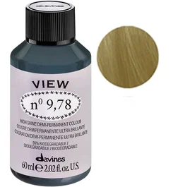 Davines View Tinte de cabello demi-permanente 9.78 Gloss
