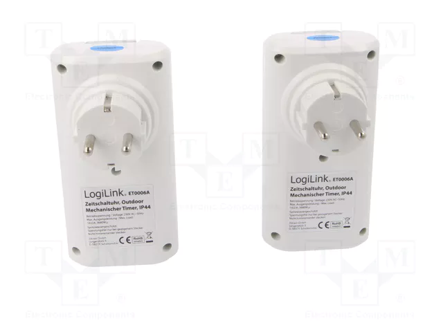 LOGILINK Programador de tiempo analógico 30min÷24h 230VAC/16A LOGILINK Programador de tiempo analógico 30min÷24h 230VAC/16A