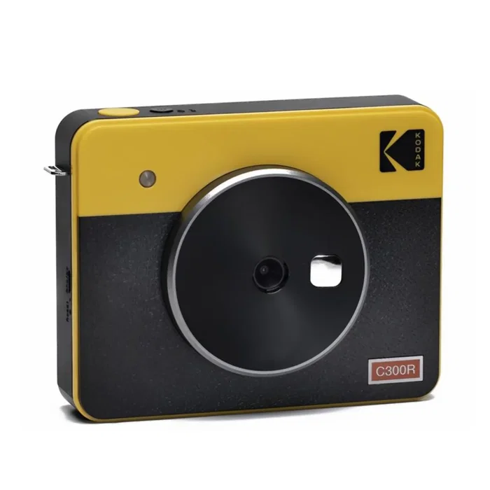 Kodak Mini Shot 3 Retro - Cámara Instantánea e Impresora Fotográfica 2 en 1, Color Amarillo, Fotos 3x3 Pulgadas (7.6x7.6 cm), Bluetooth, CMOS