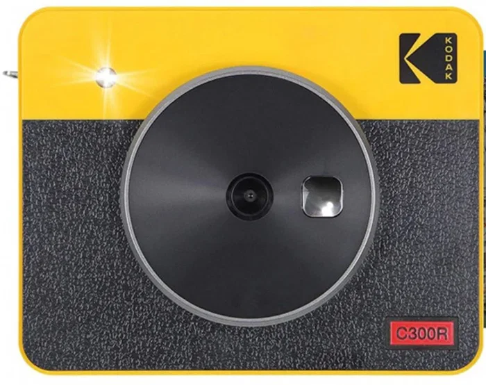 Kodak Mini Shot 3 Retro - Cámara Instantánea e Impresora Fotográfica 2 en 1, Color Amarillo, Fotos 3x3 Pulgadas (7.6x7.6 cm), Bluetooth, CMOS