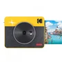 Kodak Mini Shot 3 Retro - Cámara Instantánea e Impresora Fotográfica 2 en 1, Color Amarillo, Fotos 3x3 Pulgadas (7.6x7.6 cm), Bluetooth, CMOS
