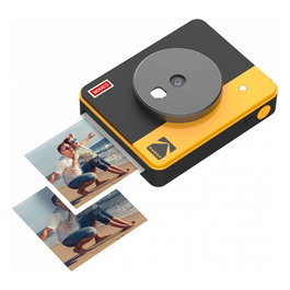 Kodak Mini Shot 3 Retro - Cámara e Impresora Instantánea 2 en 1, con Sensor CMOS, Pantalla LCD de 1.7" y Papel de Regalo Incluido, Color Amarillo